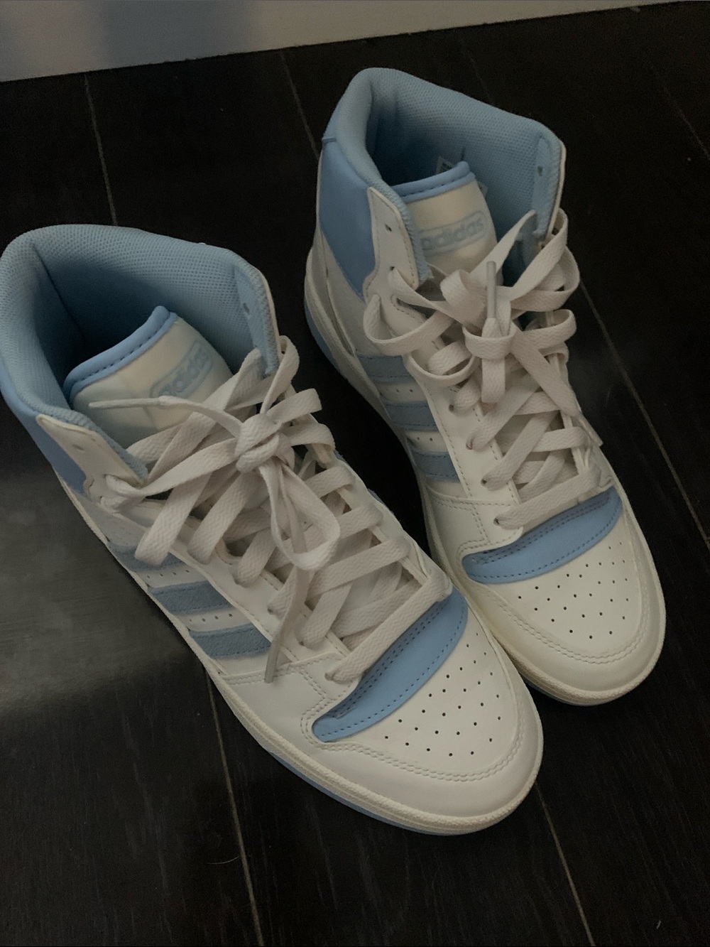 adidas Break Start Mid Cloud White Glow Blue Women's Shoes